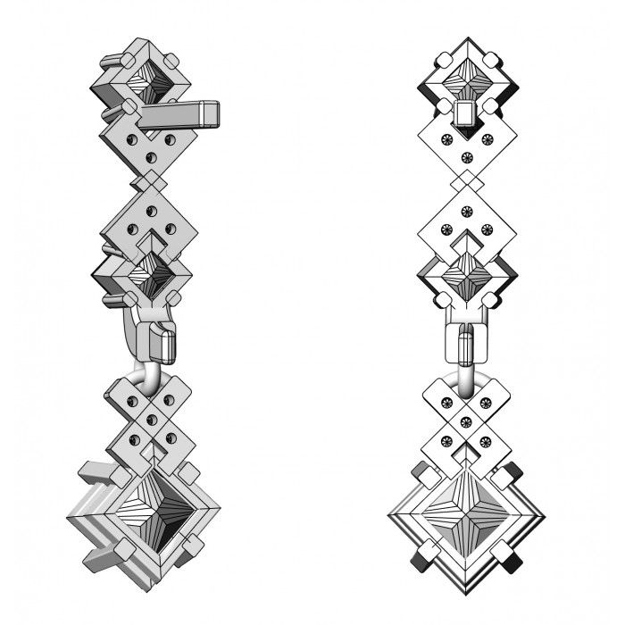 Miniatura: Kolczyki złote JM 310 830