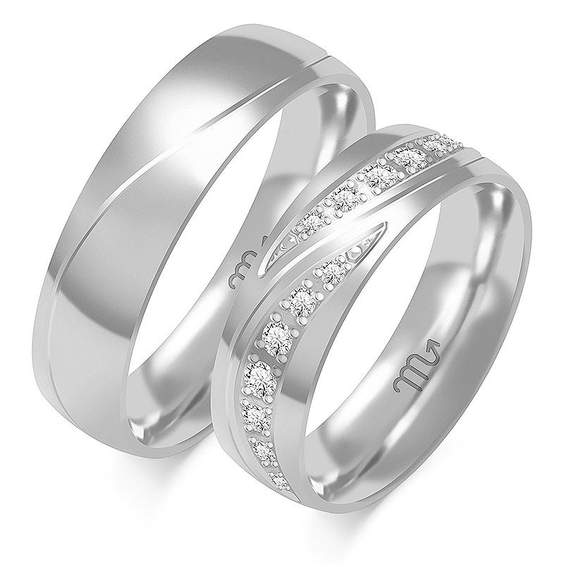 Miniatura: Obrączka ślubna OE-369