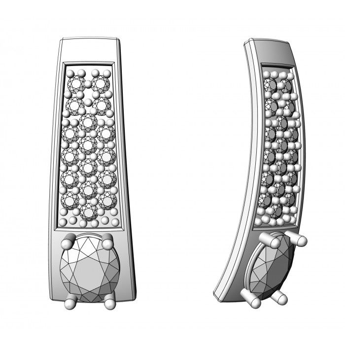 Miniatura: Kolczyki złote JM 111 055