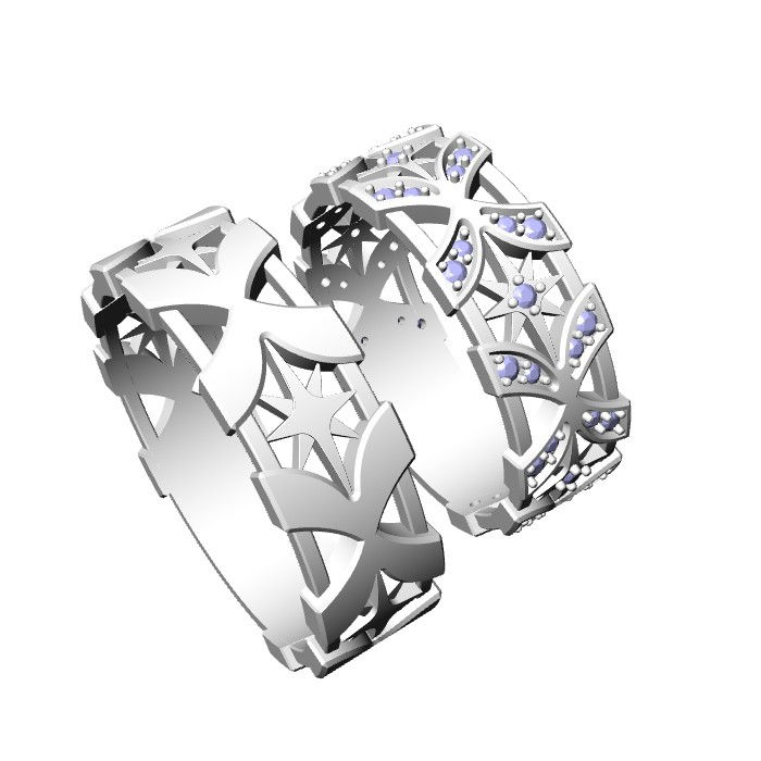 Miniatura: Obrączka ślubna JM 800 070