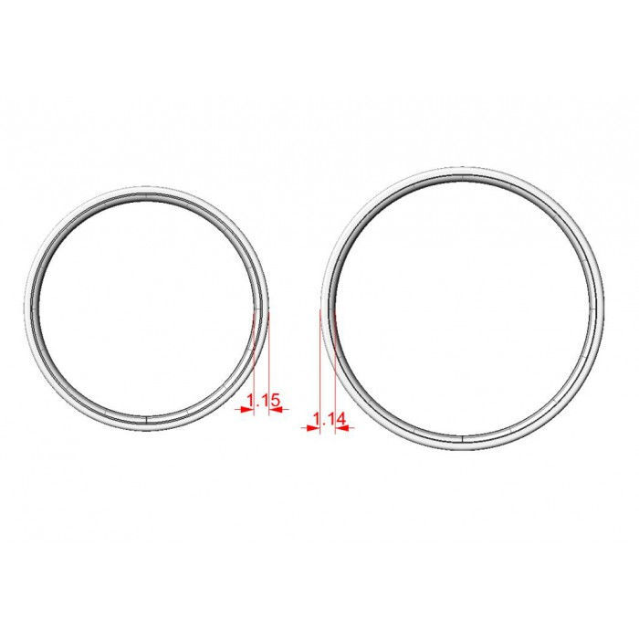 Miniatura: Obrączka ślubna JM 801 990