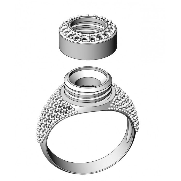 Miniatura: Pierścionek złoty z cyrkoniami JM 111 090