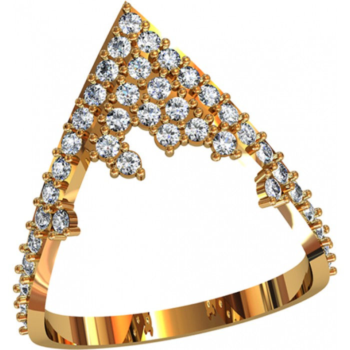 Pierścionek złoty z cyrkoniami JM 212 520