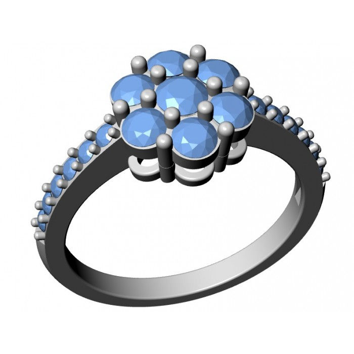 Прев'ю: Pierścionek złoty z cyrkoniami JM  214 010