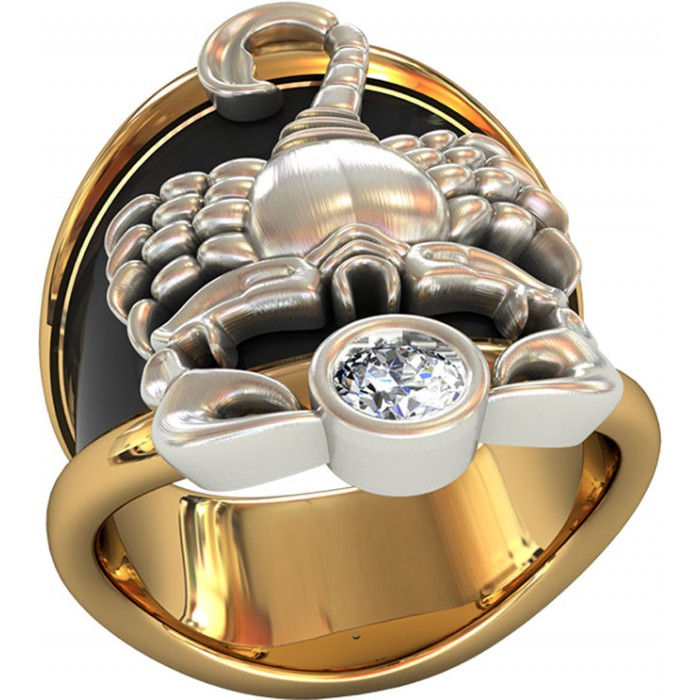 Sygnet złoty z cyrkoniami JM 700 420