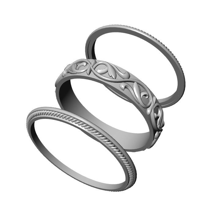 Miniatura: Obrączka ślubna JM 800 910