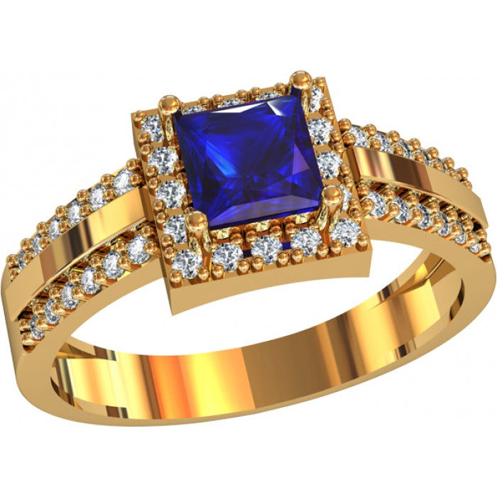 Pierścionek złoty z cyrkoniami JM 111 970