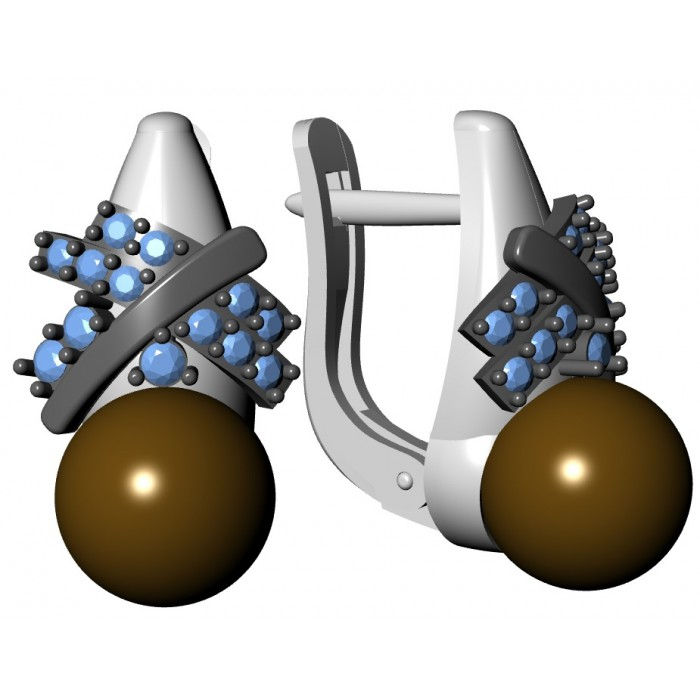 Miniatura: Kolczyki złote JM 112 725