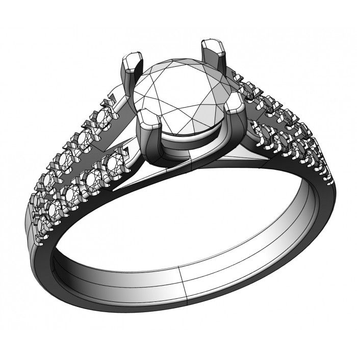 Miniatura: Pierścionek złoty z cyrkoniami JM  211 620