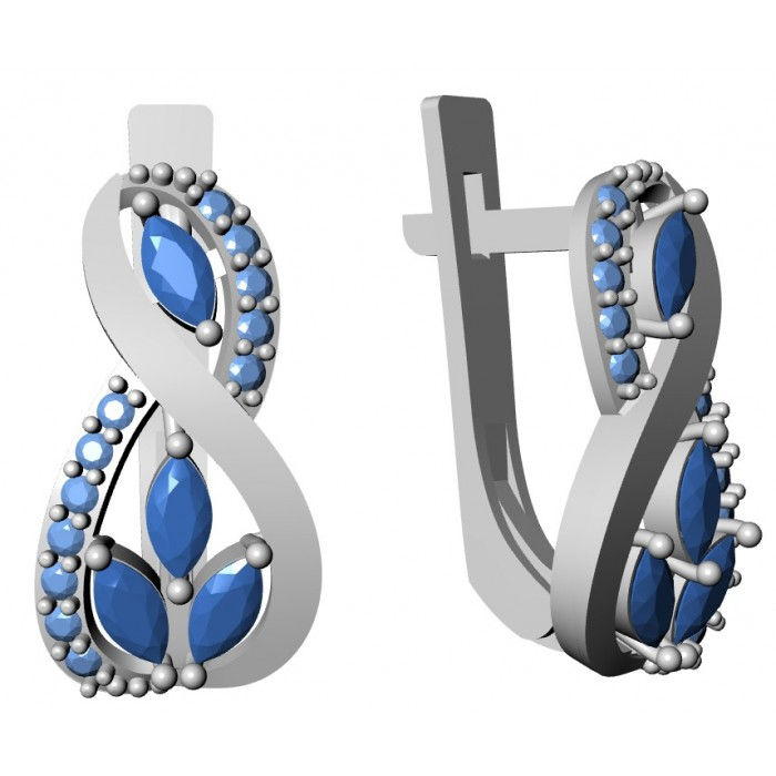 Miniatura: Kolczyki złote JM 113 125