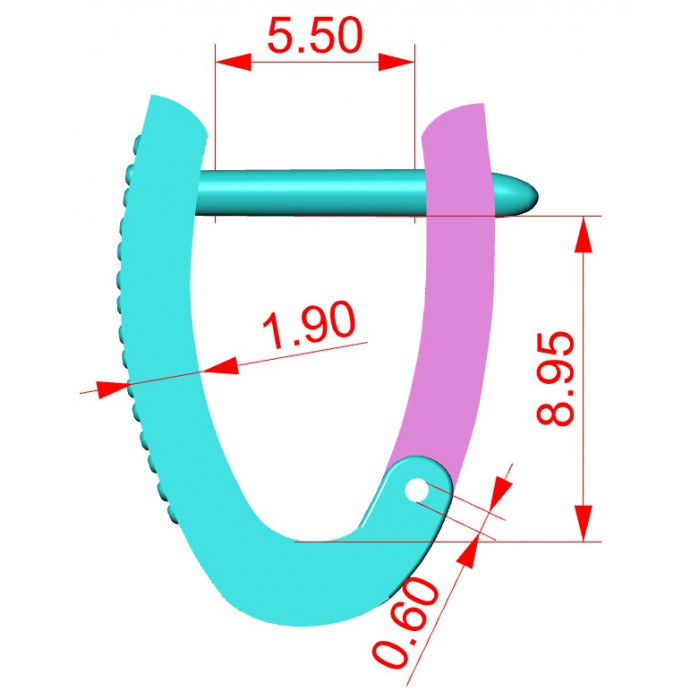Miniatura: Kolczyki złote JM 004 995