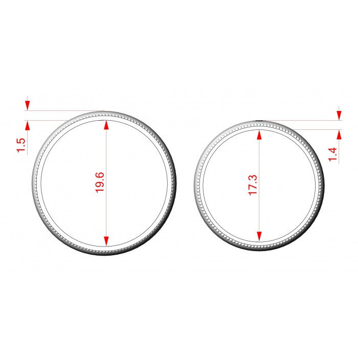 Miniatura: Obrączka ślubna JM 801 620