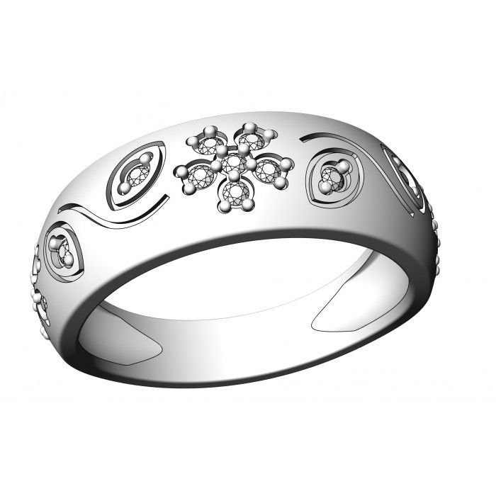 Miniatura: Pierścionek złoty z cyrkoniami JM 111 330