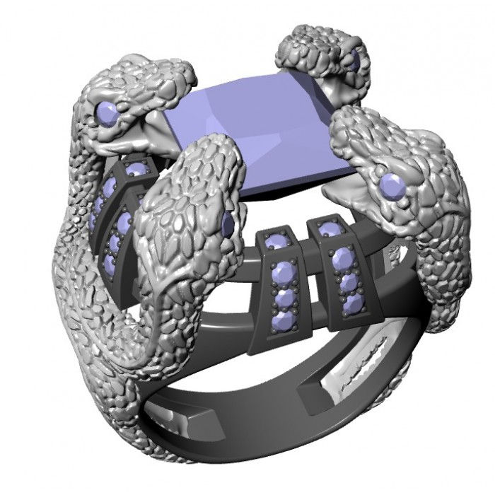 Miniatura: Sygnet złoty z cyrkoniami JM 700 340