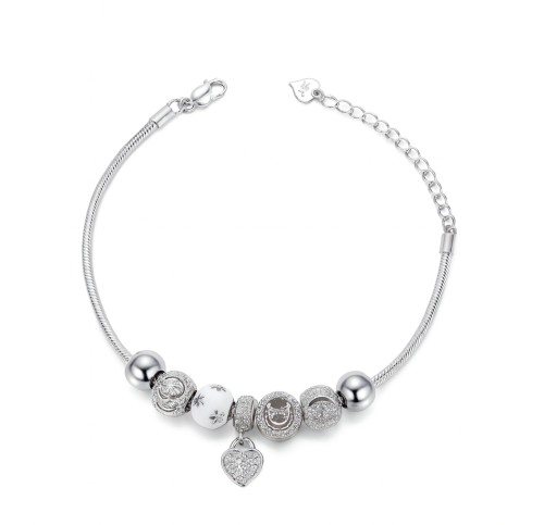 Bransoletka srebna S-top