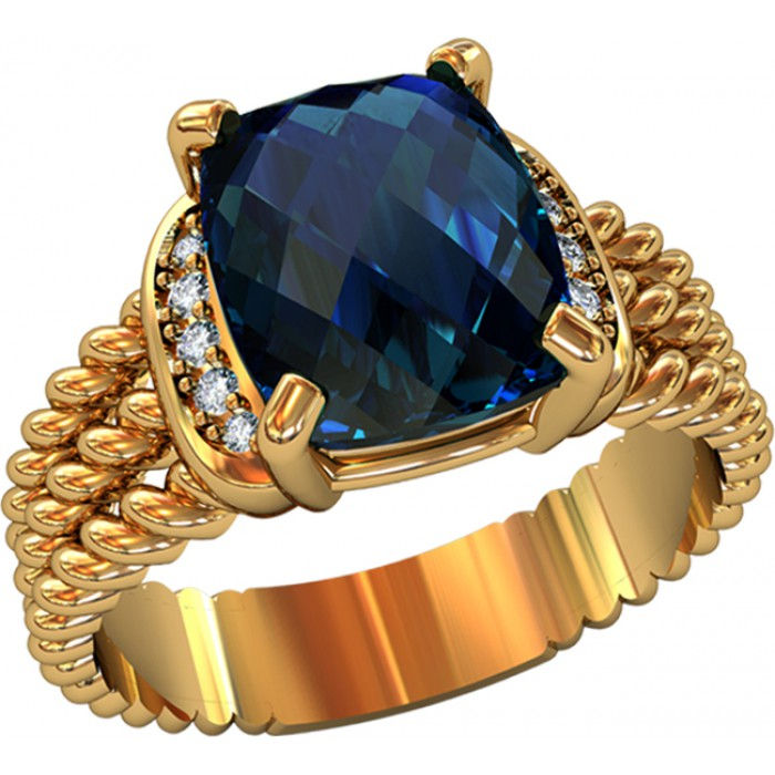 Sygnet złoty z cyrkoniami JM 700 720