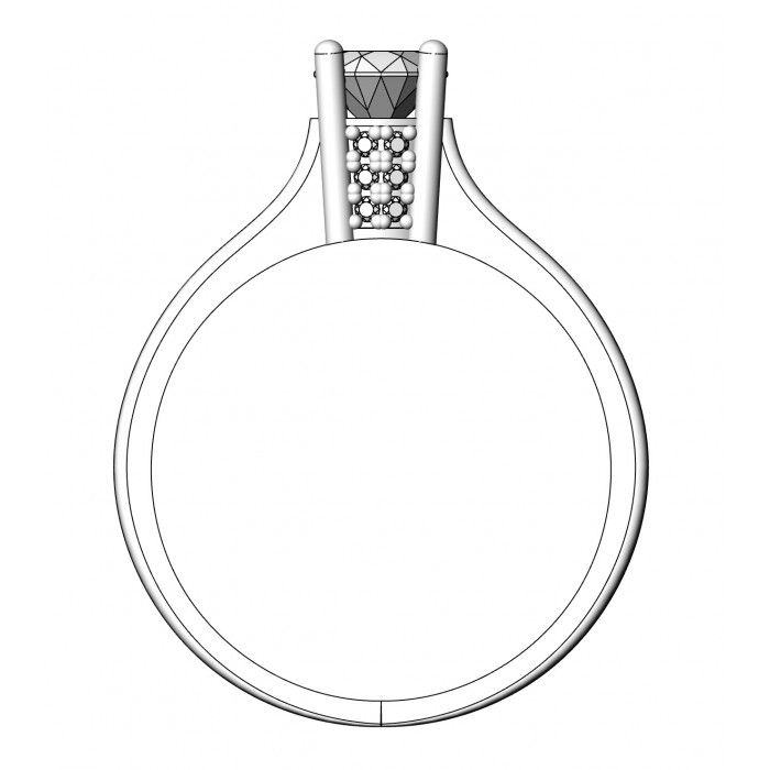 Miniatura: Pierścionek złoty z cyrkoniami JM  213 470