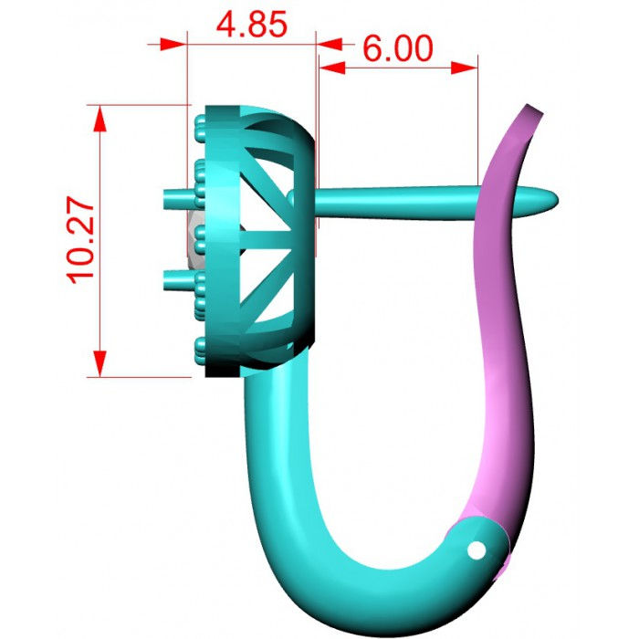 Miniatura: Kolczyki złote JM 004 805