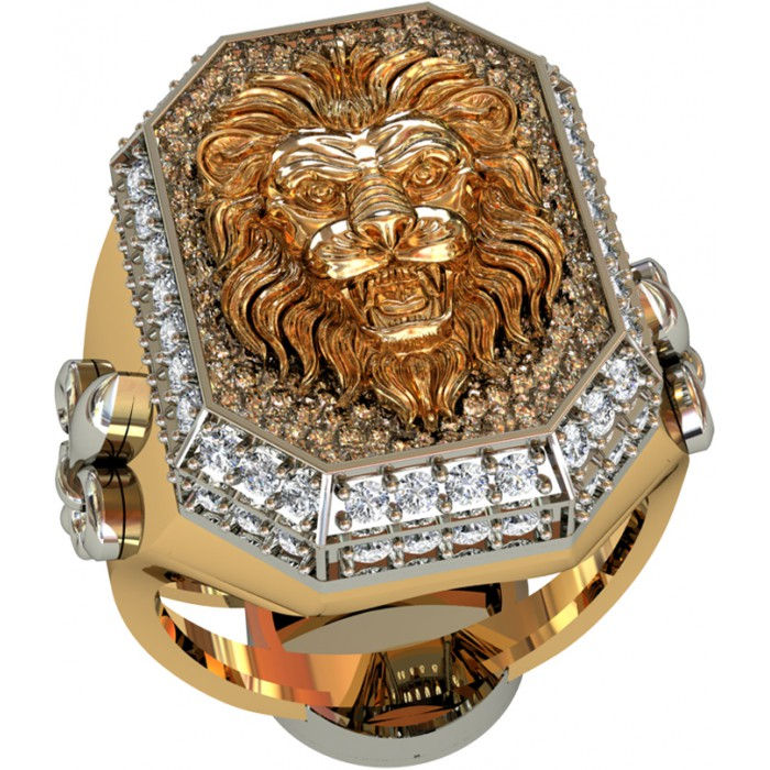 Sygnet złoty z cyrkoniami JM 701 190