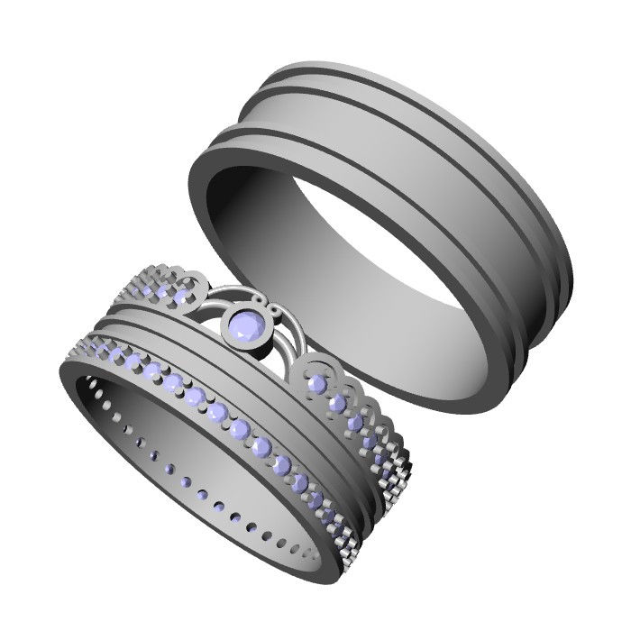 Miniatura: Obrączka ślubna JM 800 650