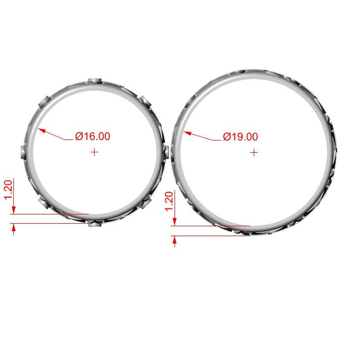 Miniatura: Obrączka ślubna JM 800 570