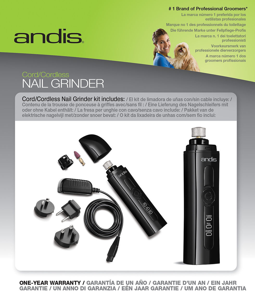 Andis Cord/Cordless Nail Grinder Device