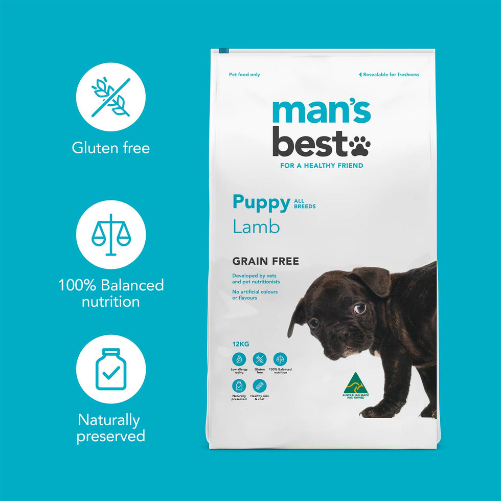 Man’s Best Puppy GRAIN FREE Lamb Benefits