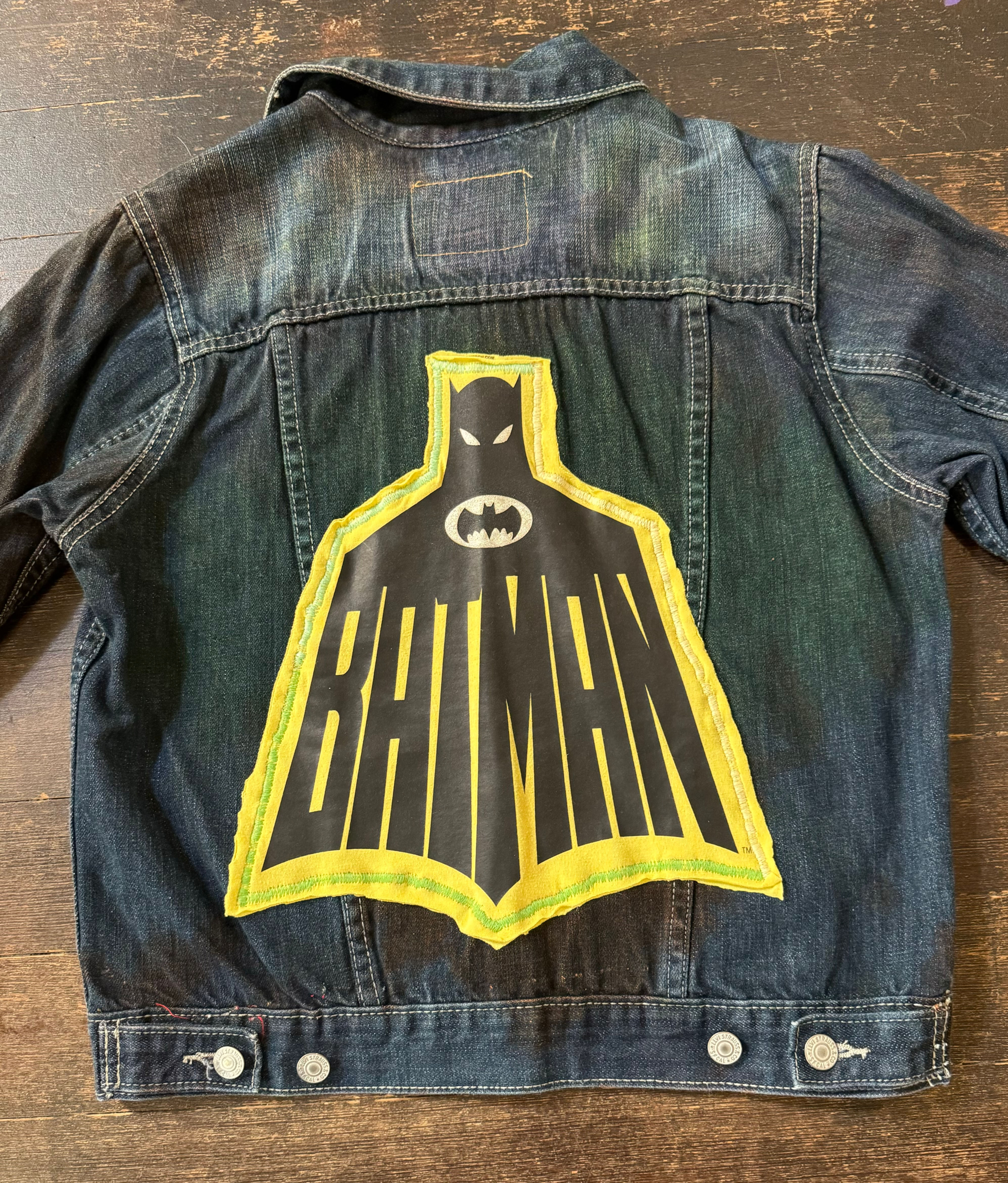 Batman Vintage Patch Tie-Dye Jacket Kids