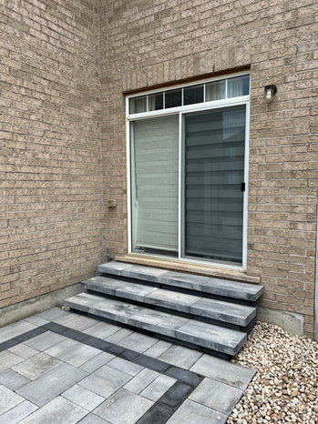 Interlock patio steps