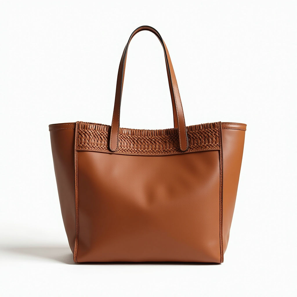 Woven Leather Tote