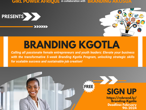 Exciting Partnership Announcement: Girl Power Afrique Collaborates with Branding Akosua for Empowering Women-led Businesses & Youth Enterprises!
