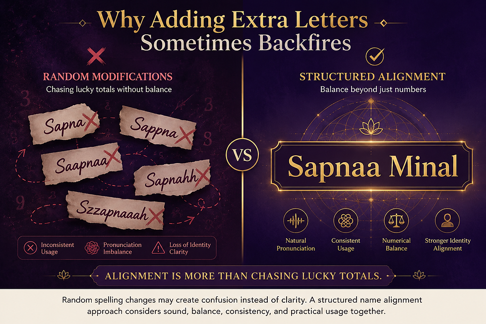Why Adding Extra Letters in Numerology Sometimes Backfires