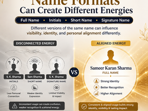 Different Name Formats Can Create Different Energies: Full Name vs Initials in Name Alignment