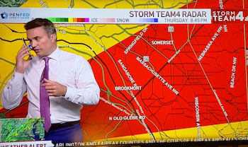 CALL OF DUTY Meteorologist Doug Kammerer stops report to call children on air to warn them of incomi