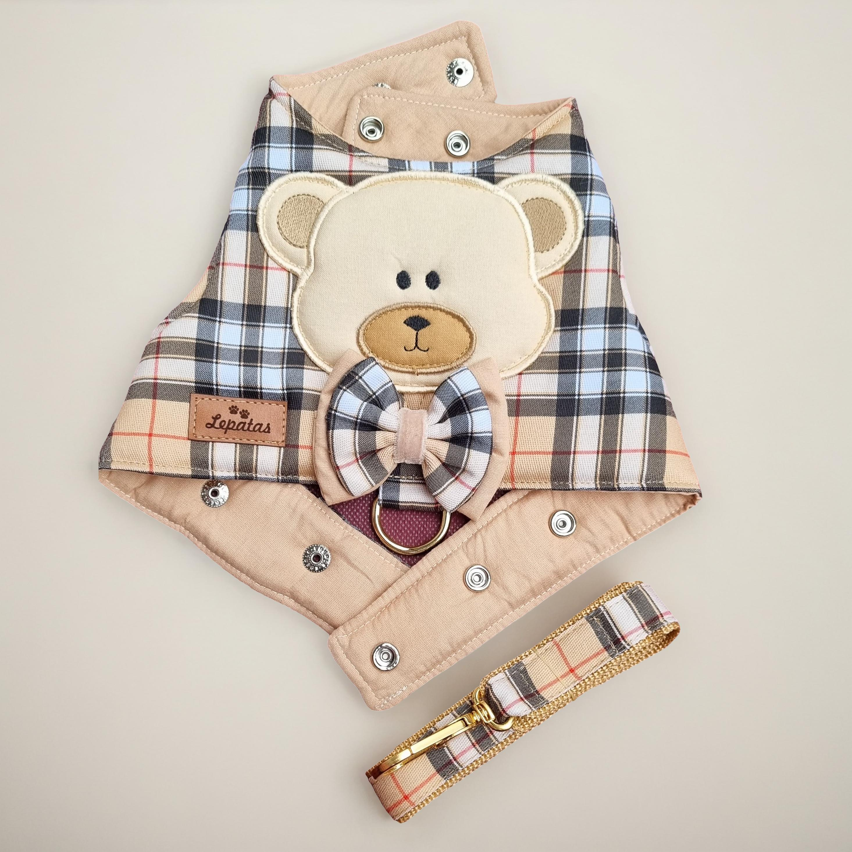 Peitoral Xadrez Urso com guia