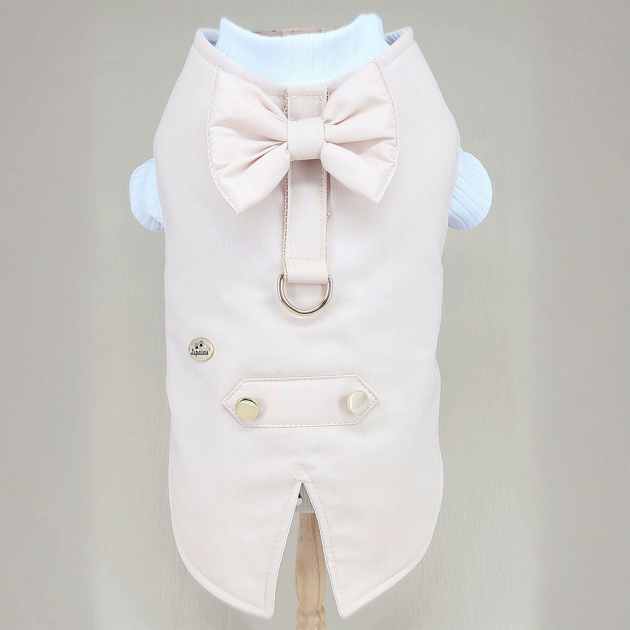 Terninho bege c/ blusinha branca