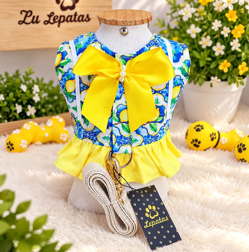 Miniatura: Vestidinho Doce Verão Limão