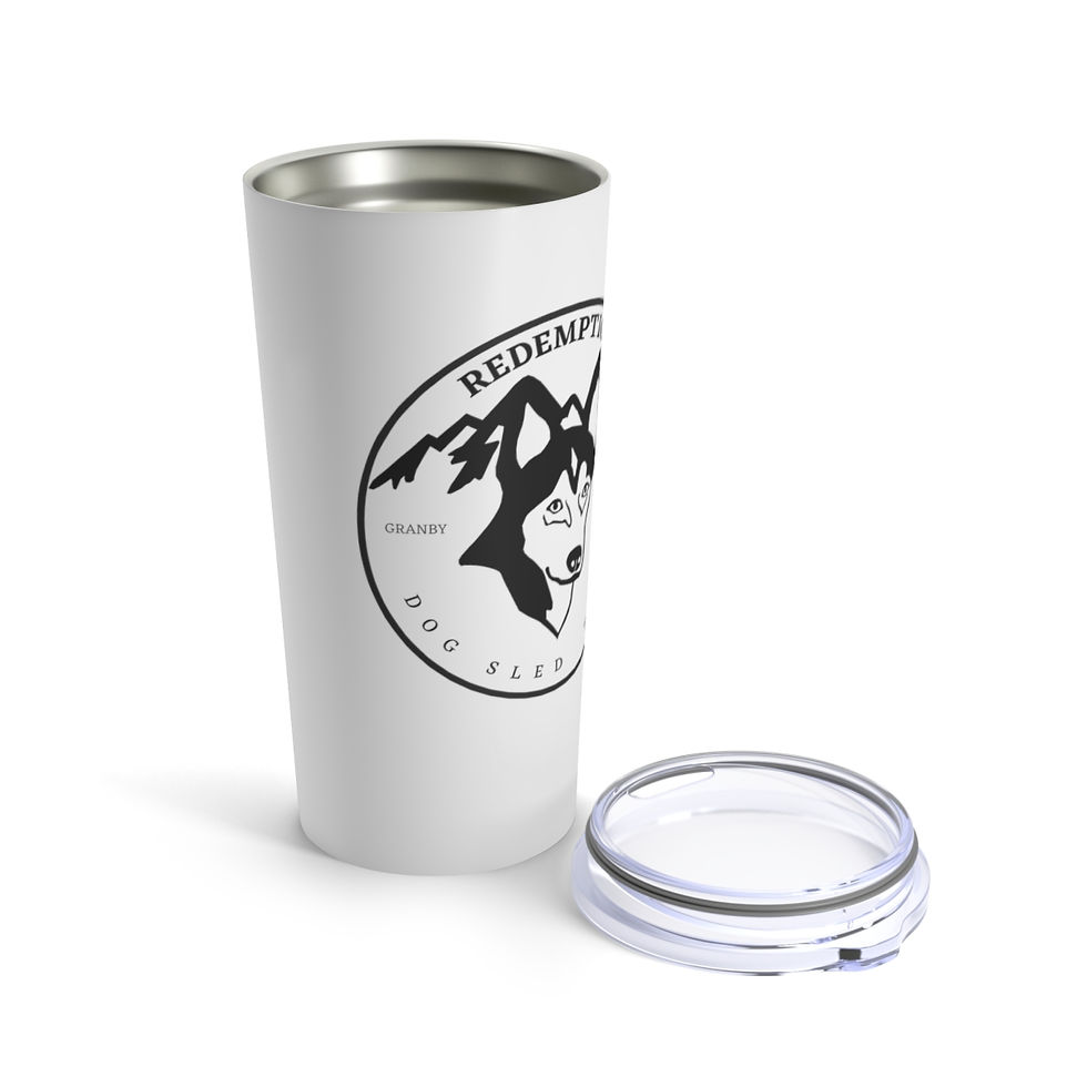 Thumbnail: Redemption Dog Sled Tours White Tumbler 20oz