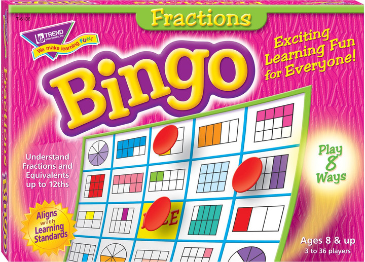 Bingo Fractions Learning Game