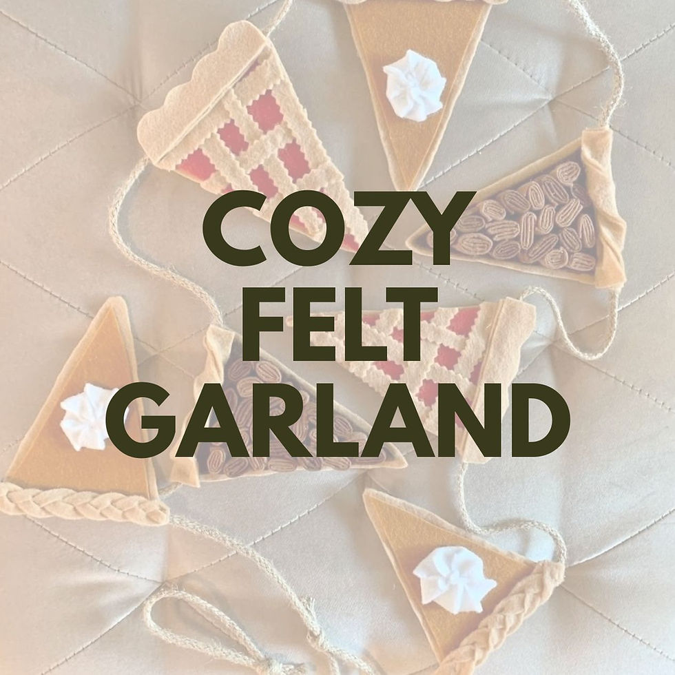Cozy Felt Garland Workshop