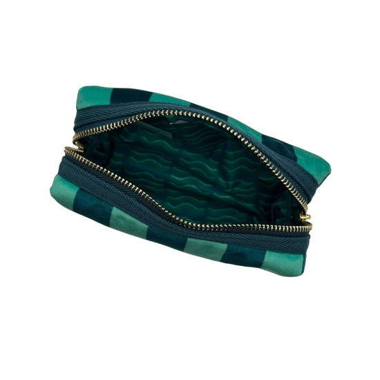 Thumbnail: SIXTON Makeup Bag Teal Stripe
