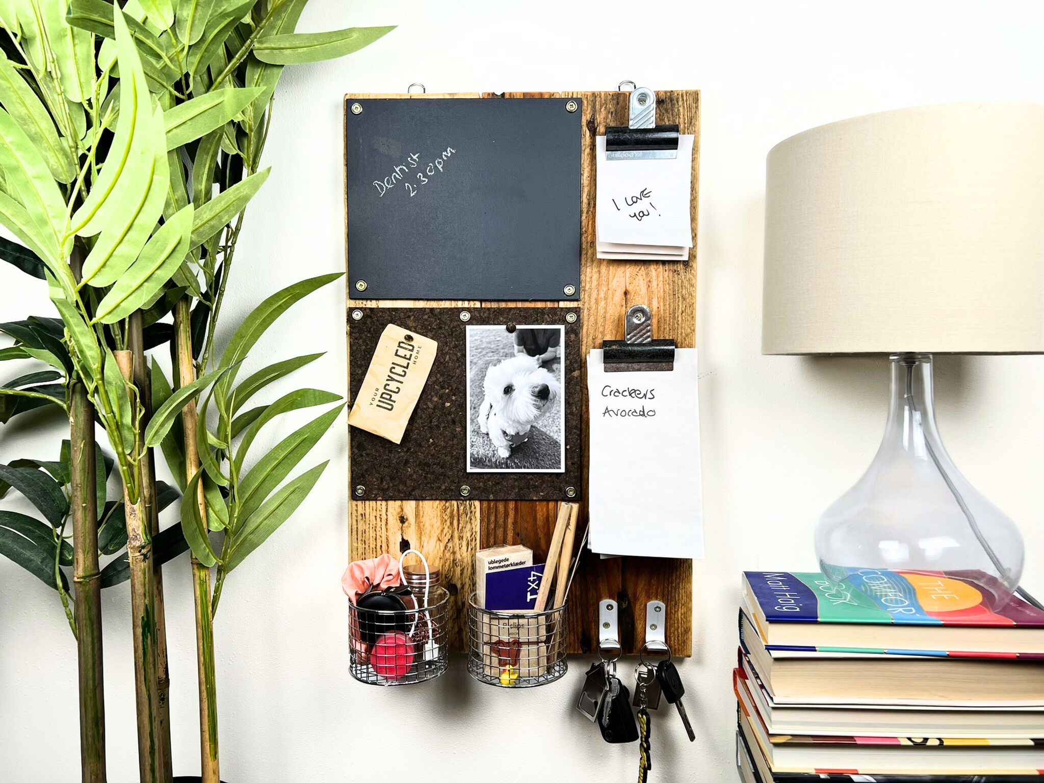 Pinboard & Chalkboard Portrait Noticeboard | Large