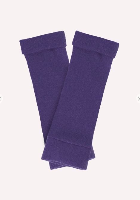 TURTLE DOVES Cashmere Purple Gloves