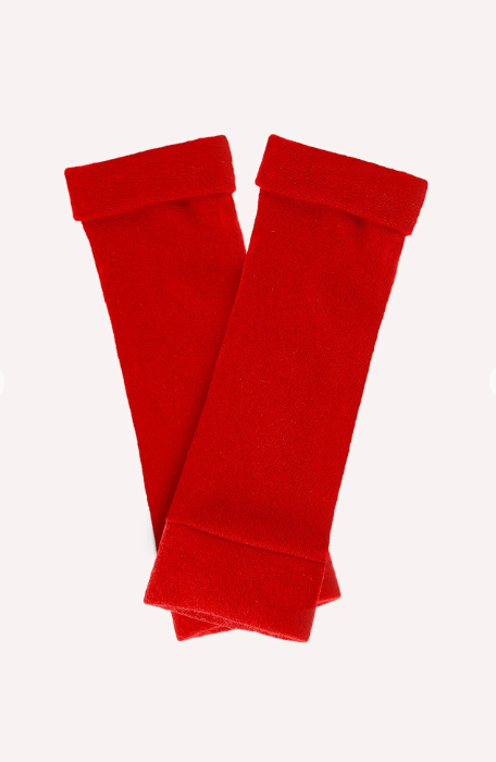 TURTLE DOVES Cashmere Red Gloves