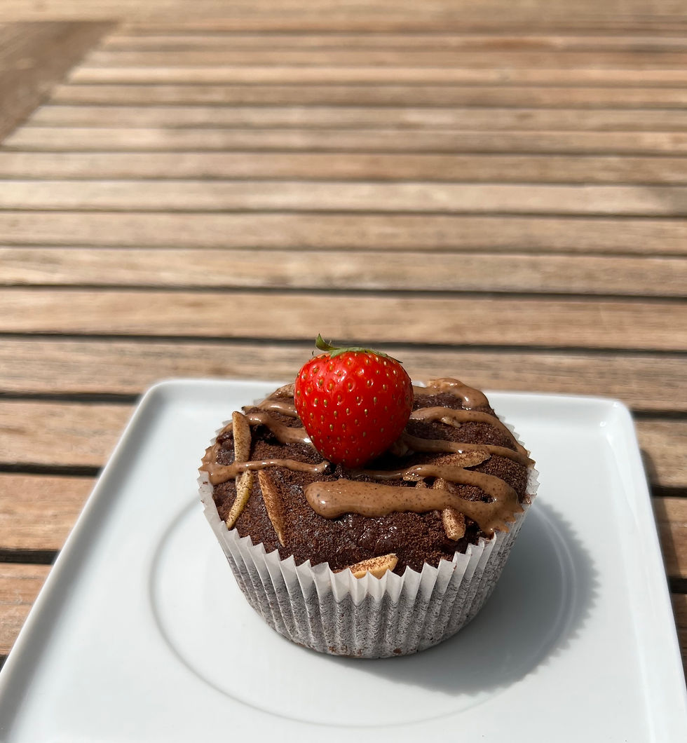 Erdbeer Mandel Schokomuffin Rezept