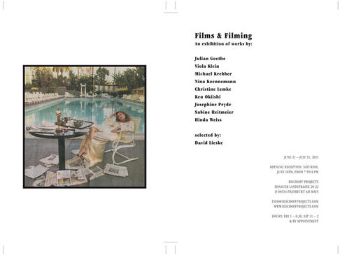 Bischoff Projects, Frankfurt - Film and Filming