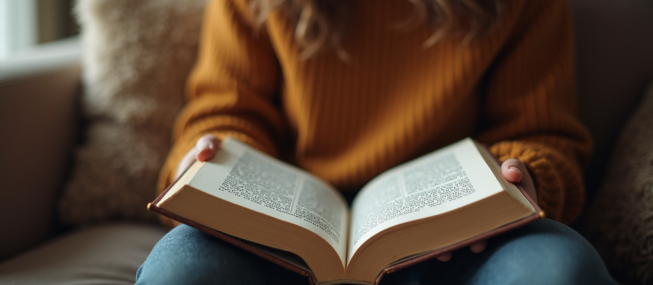 Reading a personal development book