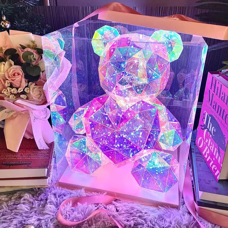 Thumbnail: Magic Colour LED Bear (Pink Heart)