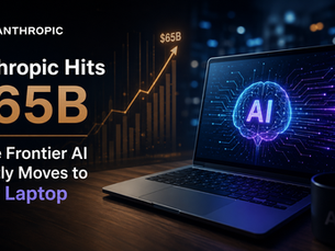 Anthropic Hits $65B While Frontier AI Quietly Moves to Your Laptop