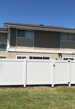 Solid full privacy white vinyl 